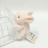 Very precious, soft and fragrant, pink rabbit magnetic refrigerator sticker, plush doll, toy table companion doll, cute and fun gift choice, pink plush rabbit magnetic sticker switch decoration, home cute wall-mounted style Application Scenario